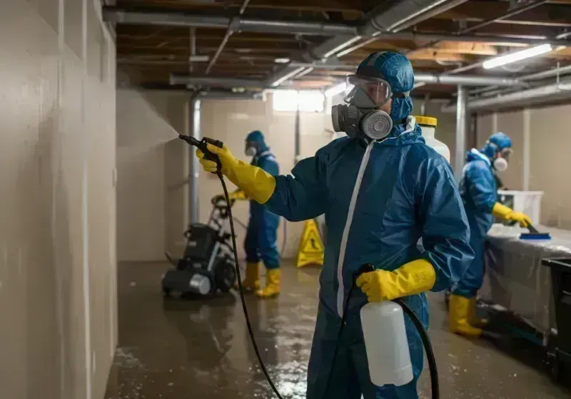 Basement Sanitization and Antimicrobial Treatment process in Edgewater, CO