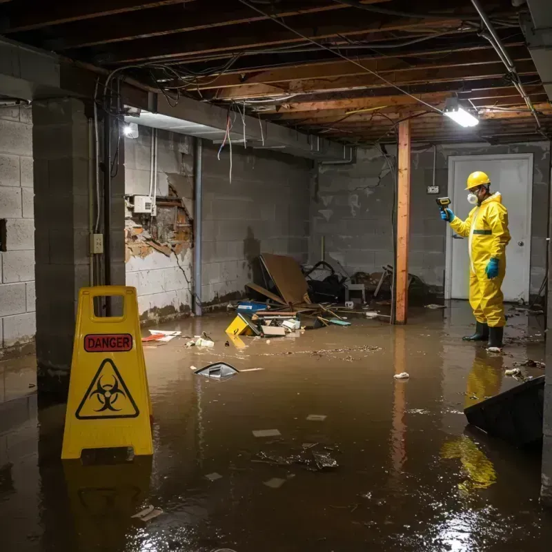 Flooded Basement Electrical Hazard in Edgewater, CO Property